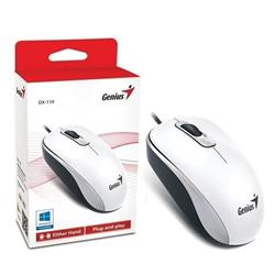 MOUSE USB GENIUS DX-110 BLANCO 1000 DPI